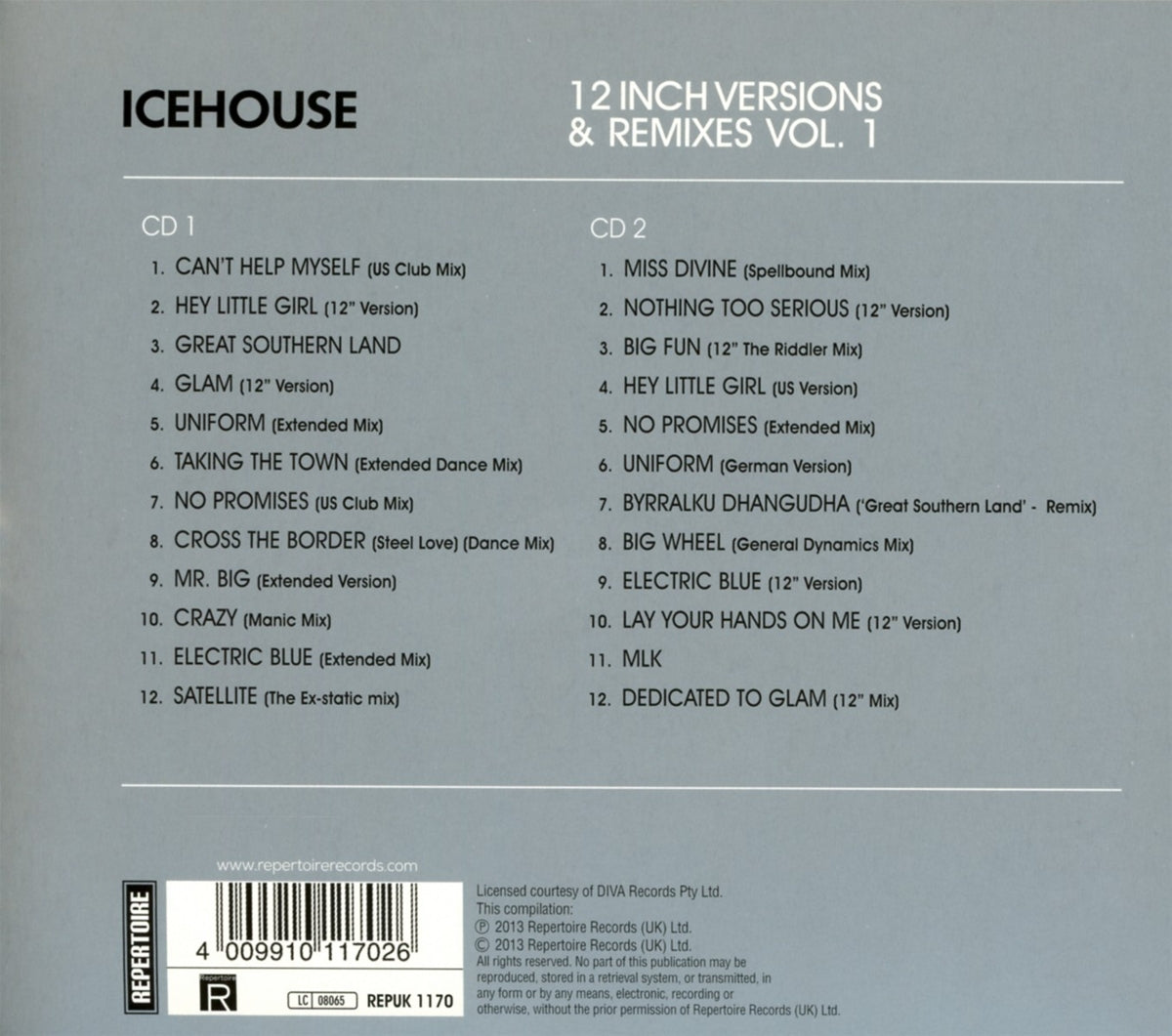Icehouse - The 12" Mixes Vol.1 (2CD)