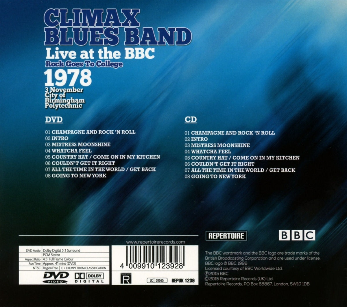 Climax Blues Band - Rock Goes To College / Live At BBC (CD+DVD)