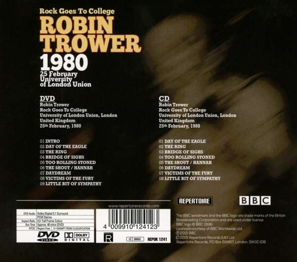 Robin Trower - Rock Goes To College / Live At BBC (CD+DVD)
