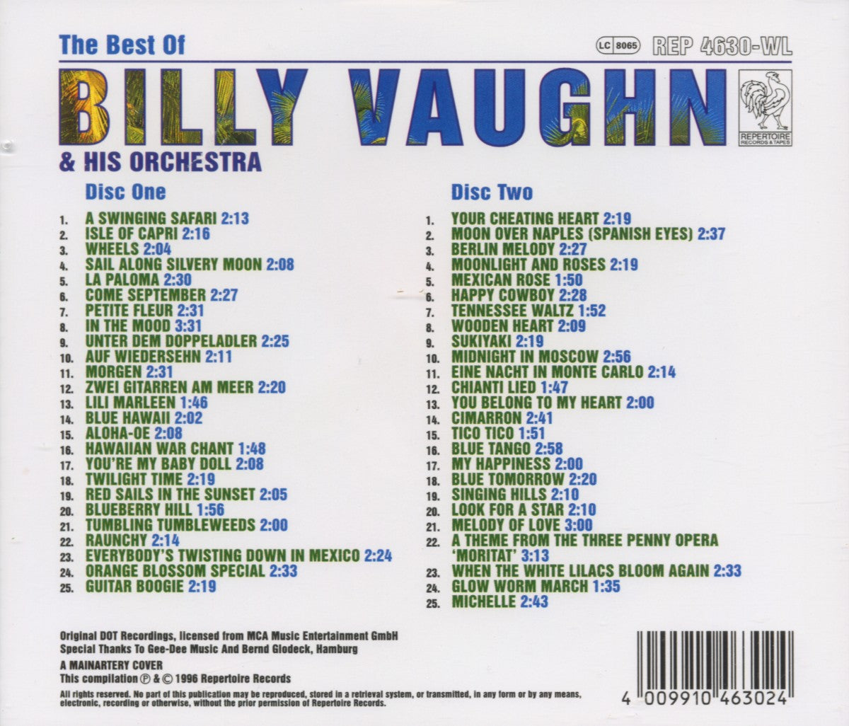 Billy Vaughn - The Best of Billy Vaughn & His Orchestra (2CD)