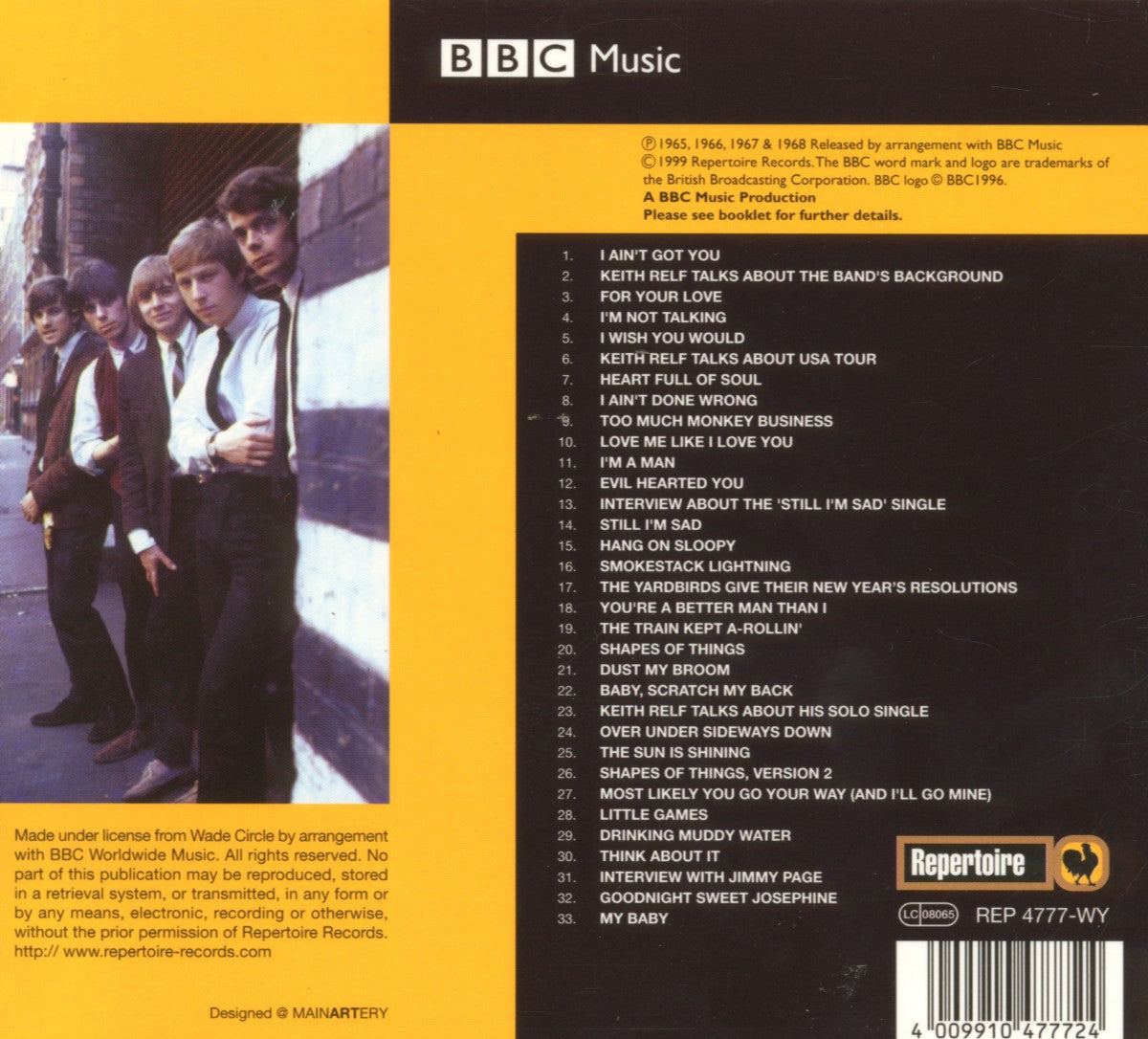 The Yardbirds - The BBC Sessions (CD)