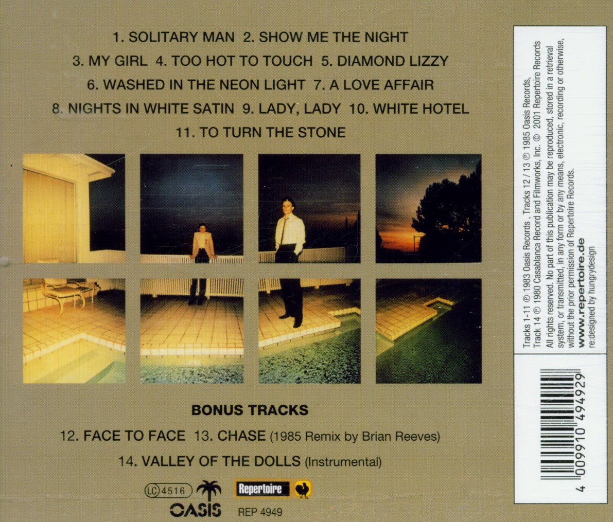 Giorgio Moroder & Joe Esposito - Solitary Men (CD)