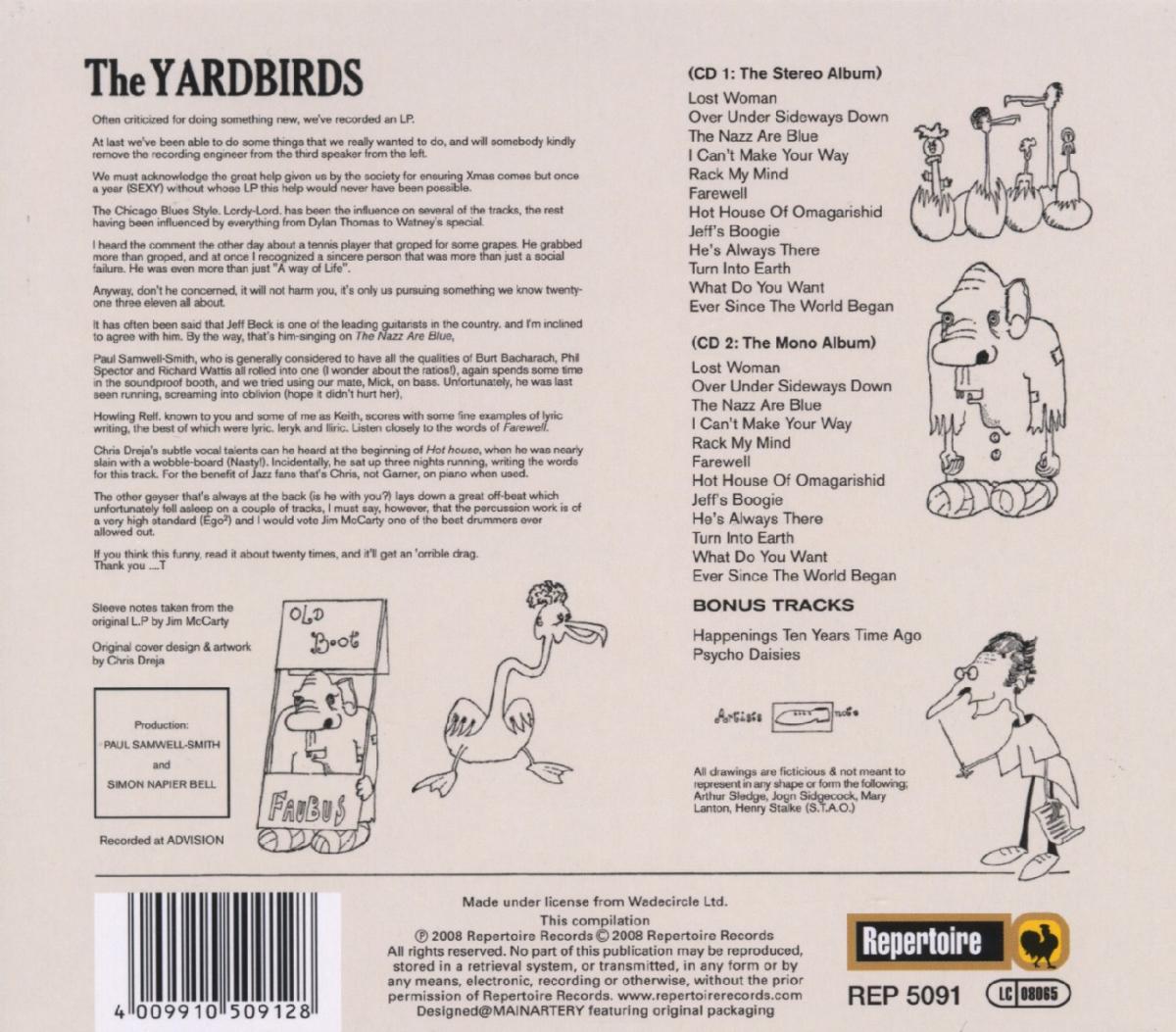 The Yardbirds - Roger The Engineer / Over Under Sideways Down (2CD)