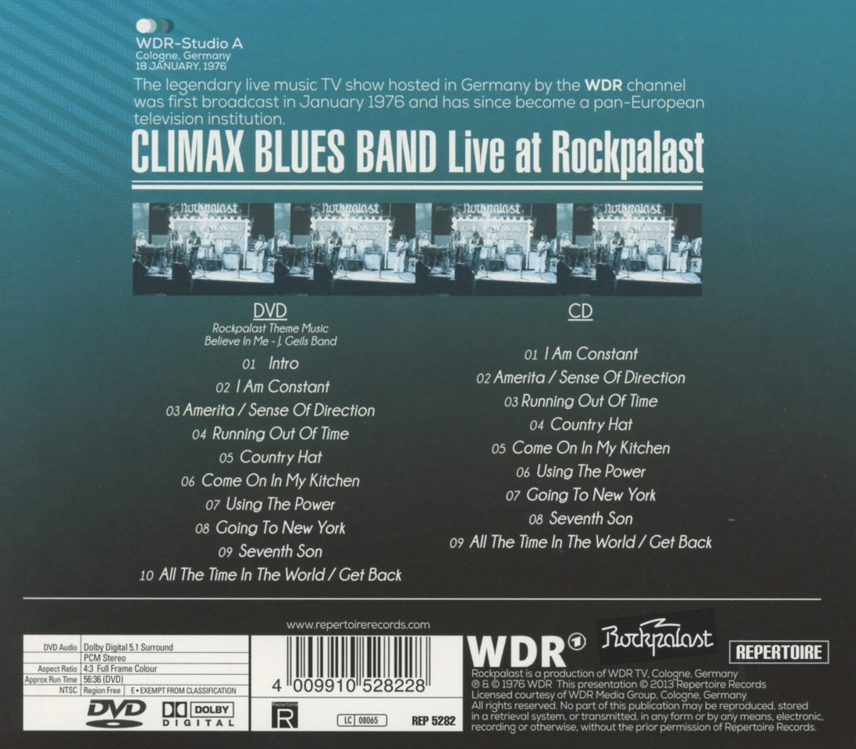 Climax Blues Band - Live At Rockpalast (1976) (CD+DVD)