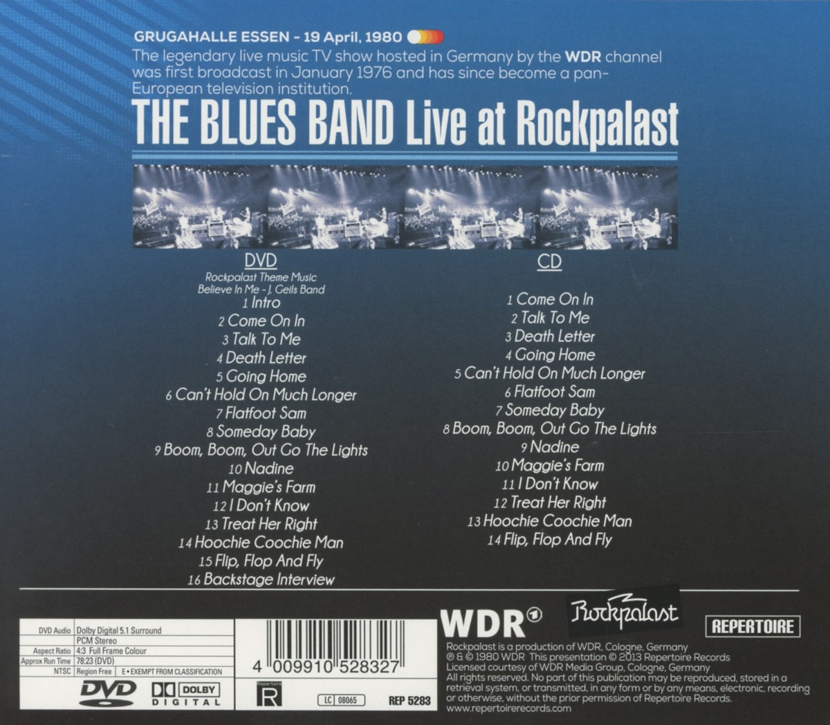 The Blues Band - Live At Rockpalast (1980) (CD+DVD)