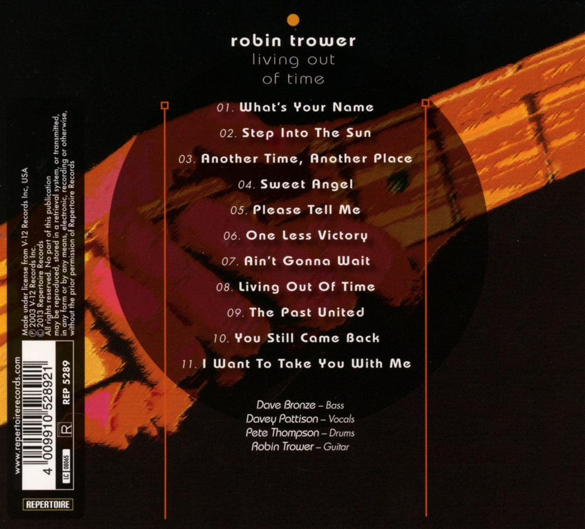 Robin Trower - Living Out Of Time (CD)