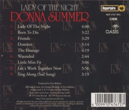 Donna Summer - Lady Of The Night (CD)